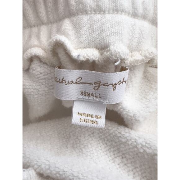 Spiritual Gangster Distressed Joggers Sweatpants Cream Ivory XS Lounge Casual - Picture 8 of 8